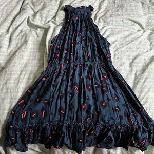 Blue Cheetah the print dress